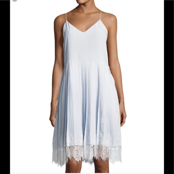 English Factory Dresses & Skirts - ENGLISH FACTORY Light Blue Pleat Dress (M)